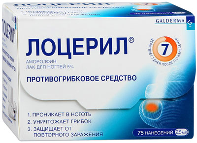лак для ногтей Лоцерил