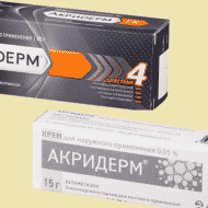 Сравнение мази и крема Акридерм