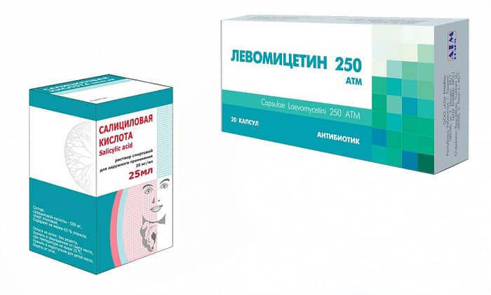 Можно ли принимать одновременно болтушку с Левомицетином и салициловой кислотой